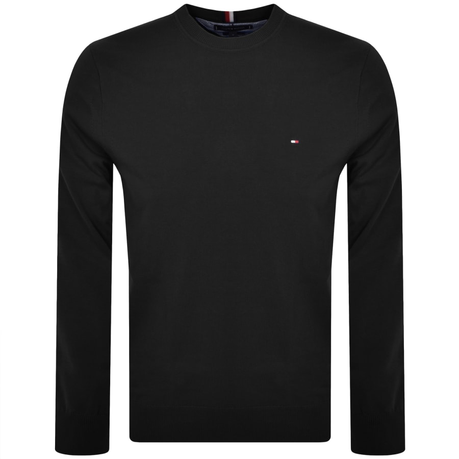 Tommy hilfiger black crew neck on sale